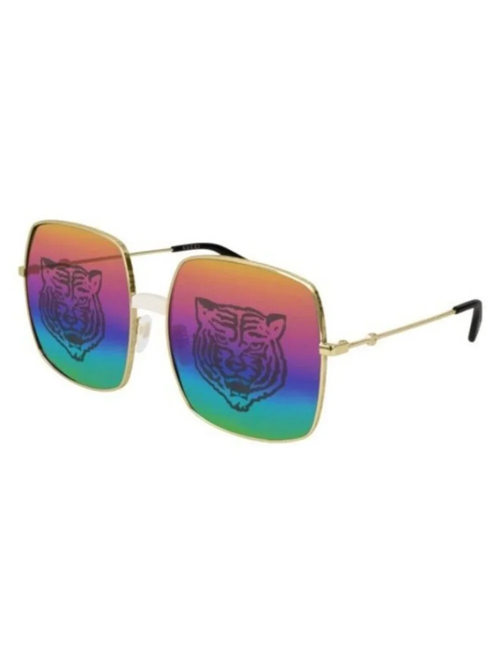 Gucci GG0414S square tiger sunglasses